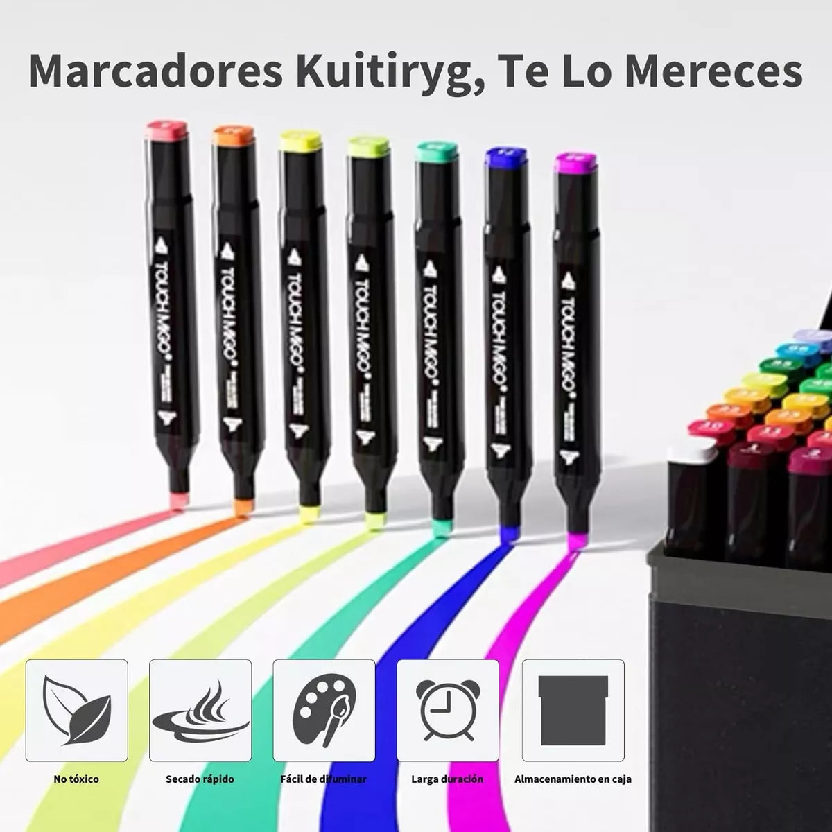 204 pcs Marcadores Doble Punta Plumones