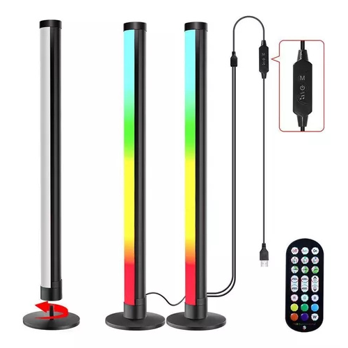 Luces LED RGB Activadas por Sonido con Control