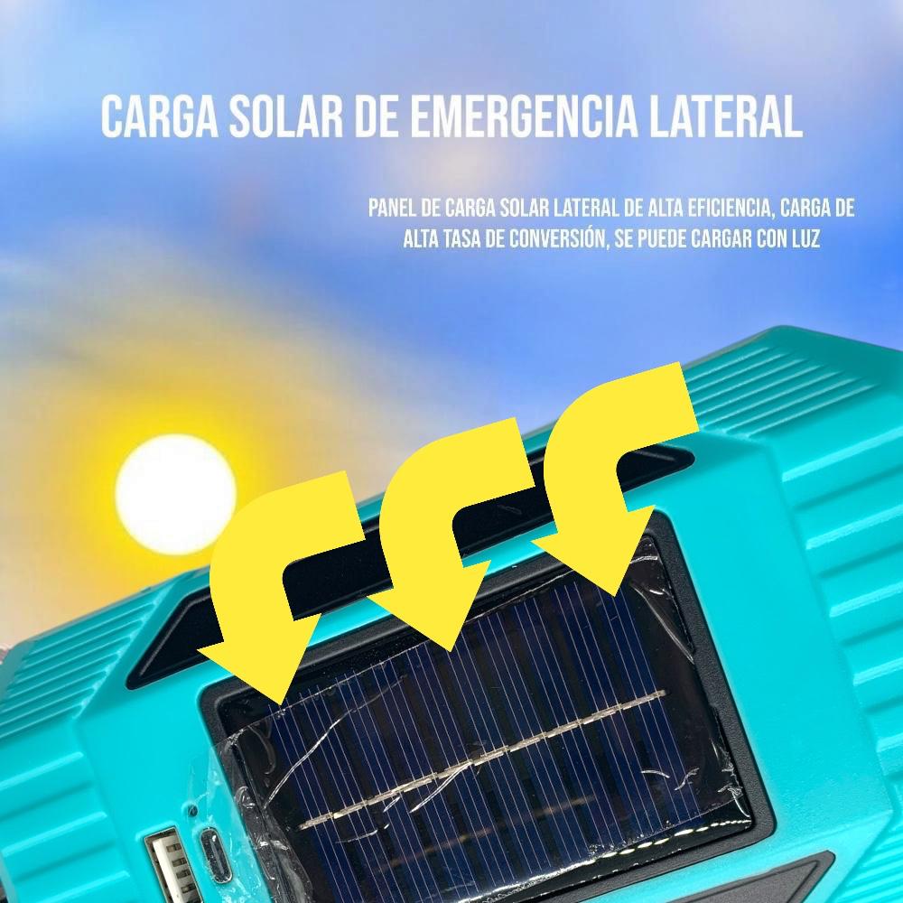 Linterna Led Solar Emergencia Recargable